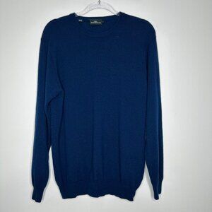Rodd and‎ Gunn Crew Neck Sweater Size L Blue Wool Cashmere Blend